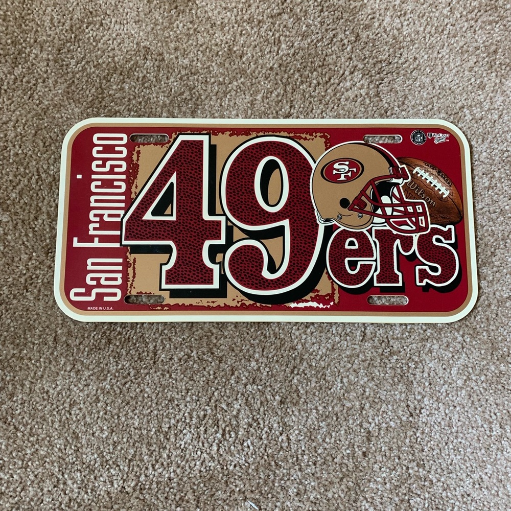 San Francisco 49ers license plate